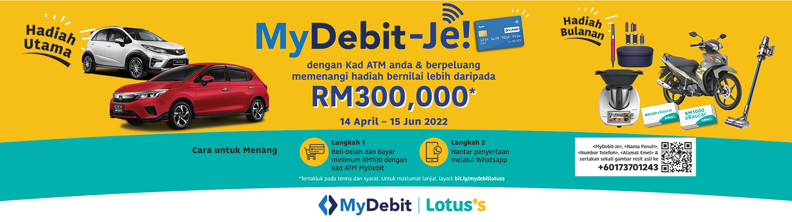 MyDebit Je with Your ATM Card at Lotus's