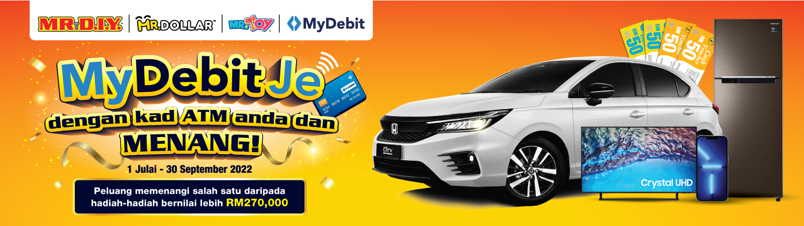 MyDebit Je with Your ATM Card at Mr. DIY